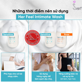(Snapshop) Dung Dịch Vệ Sinh Phụ Nữ Her Feel Prebiotic Sensitive HA Làm Sạch Cấp Ẩm Chính Hãng