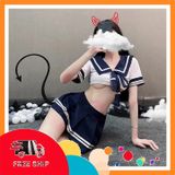 (Che Tên Khi Giao) Đồ Ngủ Sexy Cosplay Học Sinh Nhật Bản Đáng Yêu Đồng Phục Nữ Sinh Amine Gợi Cảm Dễ Thương Hộp Trắng Kín