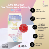 (Snapshop) Bao Cao Su Jex Glamourous Butterfly Melty Hương Trà Chính Hãng