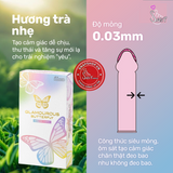 (Snapshop) Bao Cao Su Jex Glamourous Butterfly Melty Hương Trà Chính Hãng
