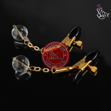 (Snapshop) Kẹp Vú Kích Thích Đầu Ti Glass Beads Chính Hãng