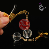 (Snapshop) Kẹp Vú Kích Thích Đầu Ti Glass Beads Chính Hãng