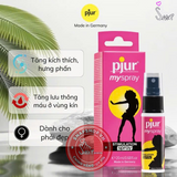 (Snapshop) Chai Xịt Kích Thích Vùng Kín Pjur Myspray Chính Hãng