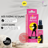 (Snapshop) Chai Xịt Kích Thích Vùng Kín Pjur Myspray Chính Hãng