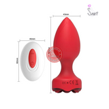 (Snapshop) Phích Cắm Hậu Môn Rose 10 Chế Độ Rung Chính Hãng