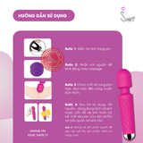 (Snapshop) Chày Rung Kích Thích Điểm G Wand 28 Chế Độ Rung Chính Hãng