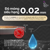 (Snapshop) Bao Cao Su Size Lớn 56mm Siêu Mỏng Okamoto 0.02 PU Chính Hãng
