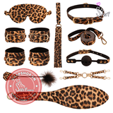(Snapshop) Bộ Dụng Cụ Cosplay Leopard Set 10 Món BDSM Chính Hãng