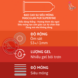 (Snapshop) Bao Cao Su Siêu Mỏng Masculan Pur Superfine - Hộp 10 Cái Chính Hãng
