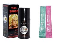 Chai Xịt Super Viga 50000 Chính Hãng Kèm Nước Tình Yêu Oral Water