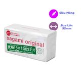 Bao Cao Su Size Lớn 55mm Siêu Mỏng Sagami Original 0.02 - Nhật Bản 