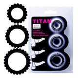 Set 3 vòng đeo Baile Titan cho nam hỗ trợ kéo dài cuộc yêu