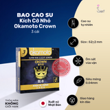 (Snapshop) Bao Cao Su Kích Cỡ Nhỏ Okamoto Crown Chính Hãng