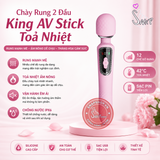 (Snapshop) Chày Rung 2 Đầu King AV Stick Toả Nhiệt Chính Hãng