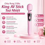 (Snapshop) Chày Rung 2 Đầu King AV Stick Toả Nhiệt Chính Hãng