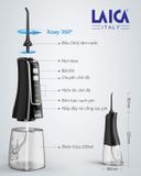 Máy Tăm Nước Sạc Pin Laica PC4003 - Thiết Bị Vệ Sinh Răng Miệng 3 Chế Độ, Massage Nướu, Sản Phẩm Chính Hãng Từ Ý 719198