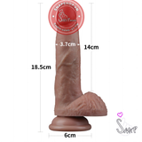 (Snapshop) Dương Vật Dính Tường Có Bìu Lovetoy Nature Cock 7