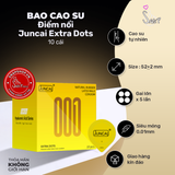(Snapshop) Bao Cao Su Siêu Điểm Nổi Juncai Extra Dots Chính Hãng