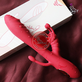(Snapshop) Dương Vật Giả Lust 3in1 Tỏa Nhiệt 12 Chế Độ Rung Chính Hãng