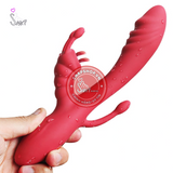 (Snapshop) Dương Vật Giả Lust 3in1 Tỏa Nhiệt 12 Chế Độ Rung Chính Hãng