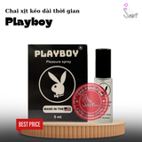 (Snapshop) Chai Xịt Kéo Dài Thời Gian Playboy Đen 10% - Chai 5ml Chính Hãng
