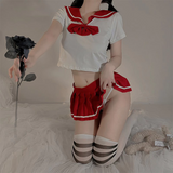 Cosplay Học Sinh Anime Nhật Bản Sexy Dễ Thương - N767 Đỏ