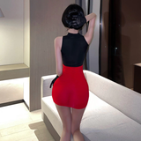 Cosplay Thư Ký Ôm Body Xinh Gợi Cảm Anime Quyến Rũ - N720 Đỏ Đen