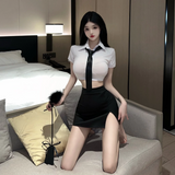 Cosplay Sexy Thư Ký Ôm Body Kèm Cà Vạt Gợi Cảm Thanh Lịch - N314