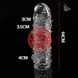 (Snapshop) Đôn Dên Tăng Kích Thước Trong Suốt Kiểu Vảy Cá Chính Hãng