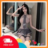 (Che Tên Khi Giao) Cosplay Học Sinh Anime Nhật Bản Sexy Dễ Thương - N368 - Hàng Mới Về