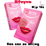 (Snapshop) Bao Cao Su Quan Hệ Miệng Oral Sex HBM - Hộp 10 Cái Chính Hãng