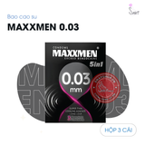 (Snapshop) Bao Cao Su Maxxmen 5in1 Siêu Mỏng 0.03mm Chính Hãng