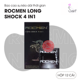 (Snapshop) Bao Cao Su Kéo Dài Thời Gian Quan Hệ Rocmen Long Shock 4in1 - Hộp 12 Cái Chính Hãng