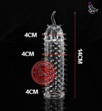 (Snapshop) Đôn Dên Tăng Kích Thước Trong Suốt Kiểu Gai Vòi Chính Hãng
