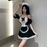 Đồ Cosplay Sexy Hầu Gái Hở Lưng Gợi Cảm Tinh Tế Váy Ngủ Maid Nàng Hầu Dáng Xoè Siêu Đáng Yêu Quyến Rũ - N870