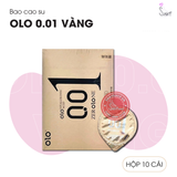 (Snapshop) Bao Cao Su Gân Gai Olo 0.01 Vàng - Hộp 10 Cái Chính Hãng