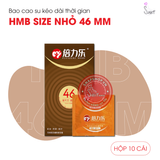 (Snapshop) Bao Cao Su Size Nhỏ 46mm HBM Chính Hãng - Hộp 10 Cái Chính Hãng