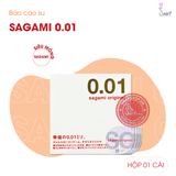 (Snapshop) Bao Cao Su Siêu Mỏng Sagami 0.01 - Hộp 1 Cái Chính Hãng
