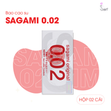 (Snapshop) Bao Cao Su Siêu Mỏng Sagami 0.02mm - Hộp 2 Cái Chính Hãng