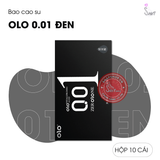 (Snapshop) Bao Cao Su OLO Đen Siêu Mỏng, Hương Vani - Hộp 10 Cái Chính Hãng