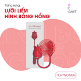 (Snapshop) Trứng Rung Lưỡi Liếm Hình Bông Hồng Rung Thục 10 Chế Độ Chính Hãng