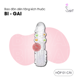 (Snapshop) Đôn Dên Tăng Kích Thước Trong Suốt Kiểu Bi Gai Chính Hãng