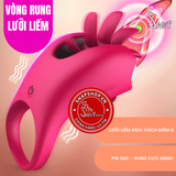 (Snapshop) Vòng Rung Tăng Khoái Cảm Cock Ring Lưỡi Liếm Chính Hãng