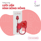 (Snapshop) Trứng Rung Lưỡi Liếm Hình Bông Hồng Rung Thục 10 Chế Độ Chính Hãng