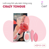 (Snapshop) Lưỡi Rung Crazy Tongue Kèm Trứng Rung Chính Hãng