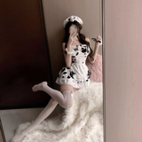Cosplay Bò Sữa Đen Dáng Xoè Siêu Đáng Yêu Gợi Cảm Váy Ngủ Nữ Hầu Gái Maid Hở Lưng Quyến Rũ Cao Cấp - N896