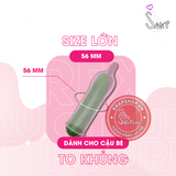 (Snapshop) Bao Cao Su Size Lớn 56mm Durex Pleasuremax Gân Và Điểm Nổi - Hộp 12 Cái Chính Hãng