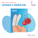 (Snapshop) Bao Cao Su Ngón Tay Gai Lớn Aichao 2 Ngón Dài Chính Hãng