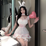 Cosplay Thỏ Ngọc Hồng Dễ Thương Kèm Phụ Kiện Cao Cấp Bonita Sexy Đáng Yêu - N334 Thỏ Hồng
