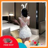 (Che Tên Khi Giao) Cosplay Thỏ Ngọc Hồng Dễ Thương Kèm Phụ Kiện Cao Cấp Bonita Sexy Đáng Yêu - N334 Thỏ Hồng Giao Nhanh Toàn Quốc